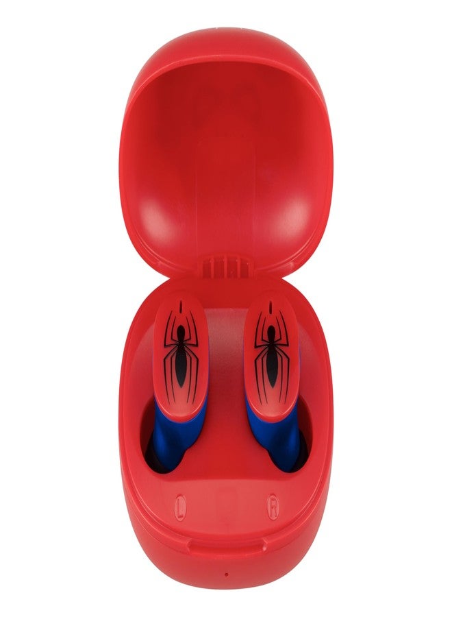eKids Spiderman Wireless Earbuds with Microphone, Bluetooth Earbuds with Charging Case for Ear Buds, Great Stocking Stuffers for Kids - Image 1